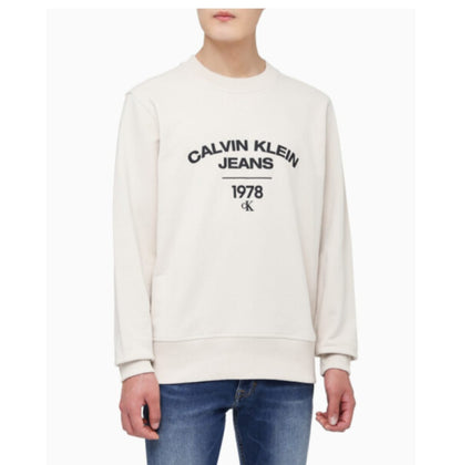 Felpa Calvin Klein  garzata in maxi logo