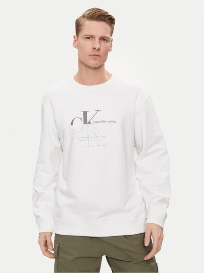 Felpa Calvin Klein Uomo Maxi logo 2 colori