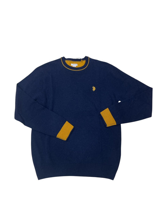 Maglione US POLO ASSN con dettagli in giallo
