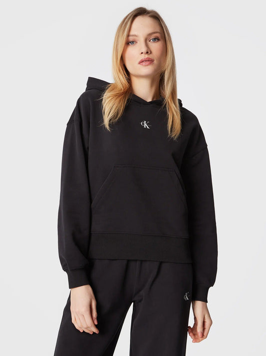 Felpa Calvin Klein  Donna ilory con cappuccio