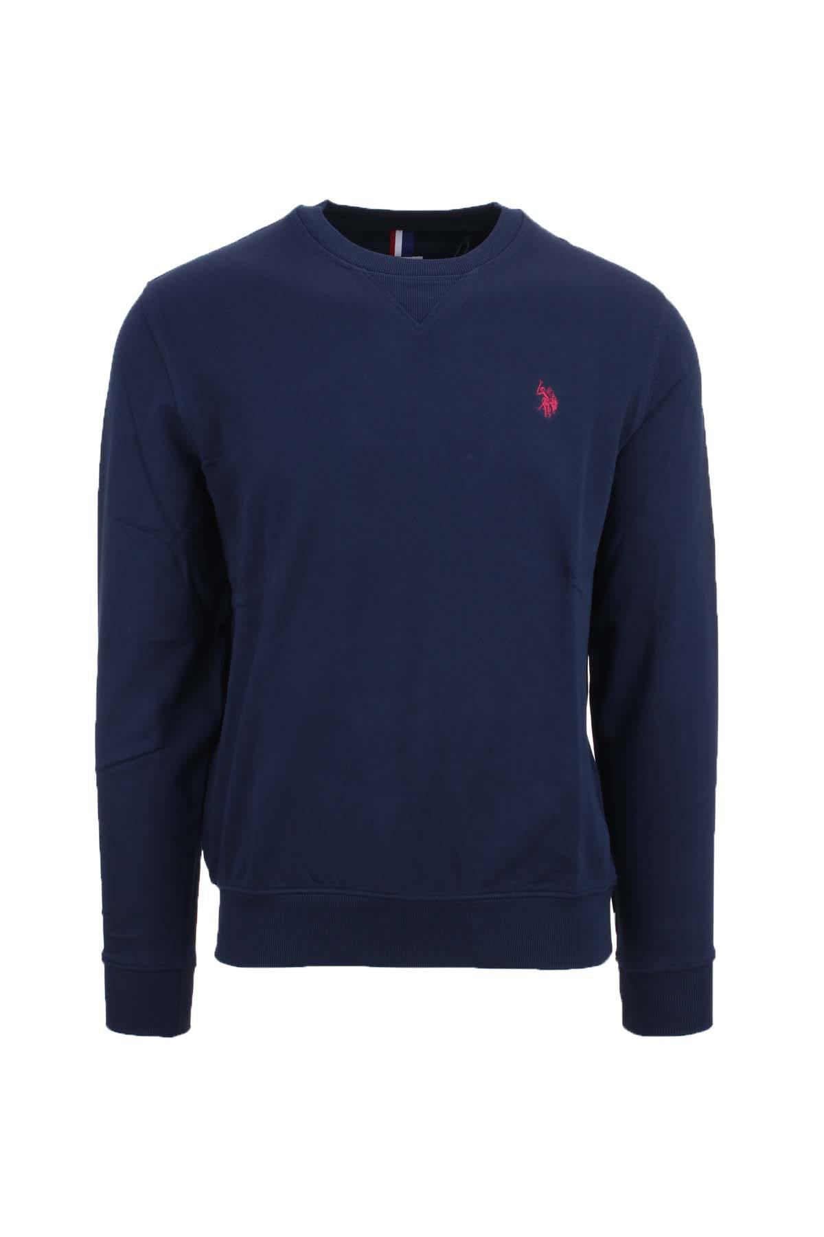 Felpa US POLO ASSN con girocollo e dettaglio a V