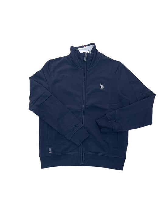 Felpa US POLO ASSN con zip e logo ricamato