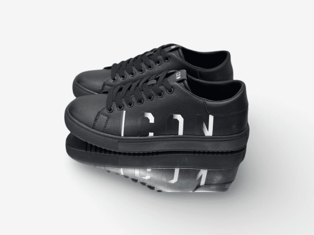 Sneakers ICON Uomo logo in gomma sfumato