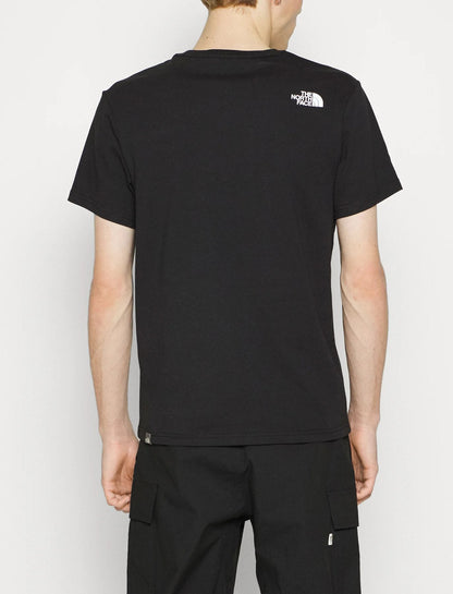 T-shirt THE NORTH FACE Nera con logo in gomma