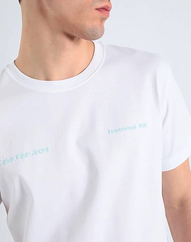 T-shirt CALVIN KLEIN con logo in gomma