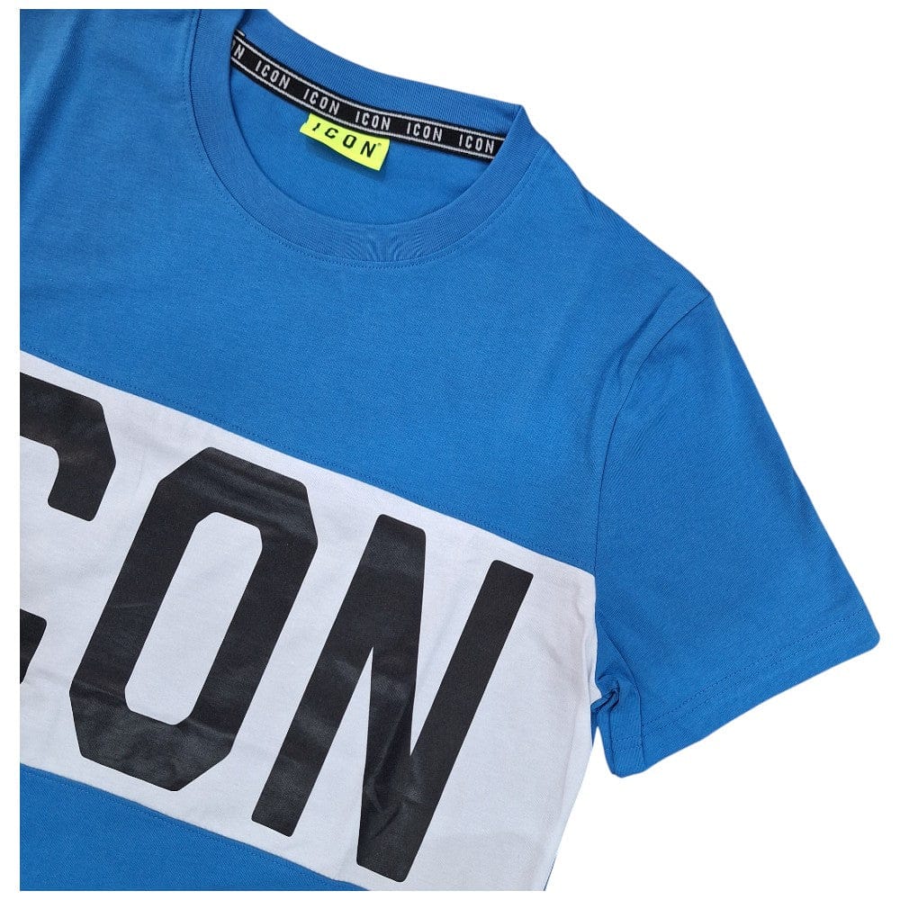 T-shirt ICON con logo centrale in Nero