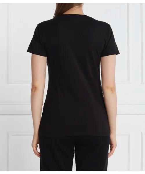 T-shirt LIU-JO con tigre in strass nera
