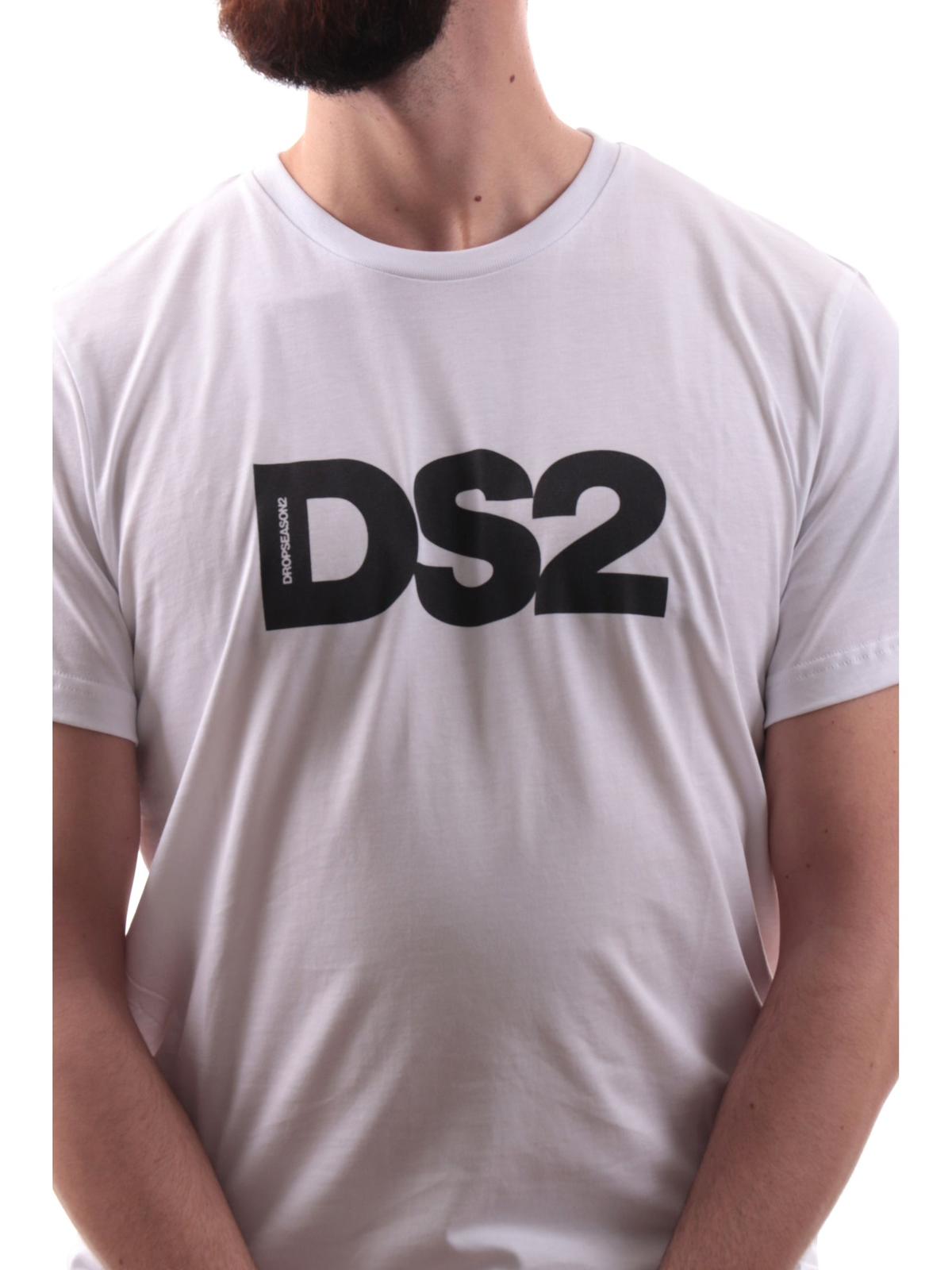 T-shirt DROPSEASON2 con logo centrale