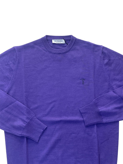 Maglioncino   Trussardi Logo ricamato Viola