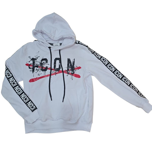 Felpa ICON Cappuccio c/gro cotone garzato