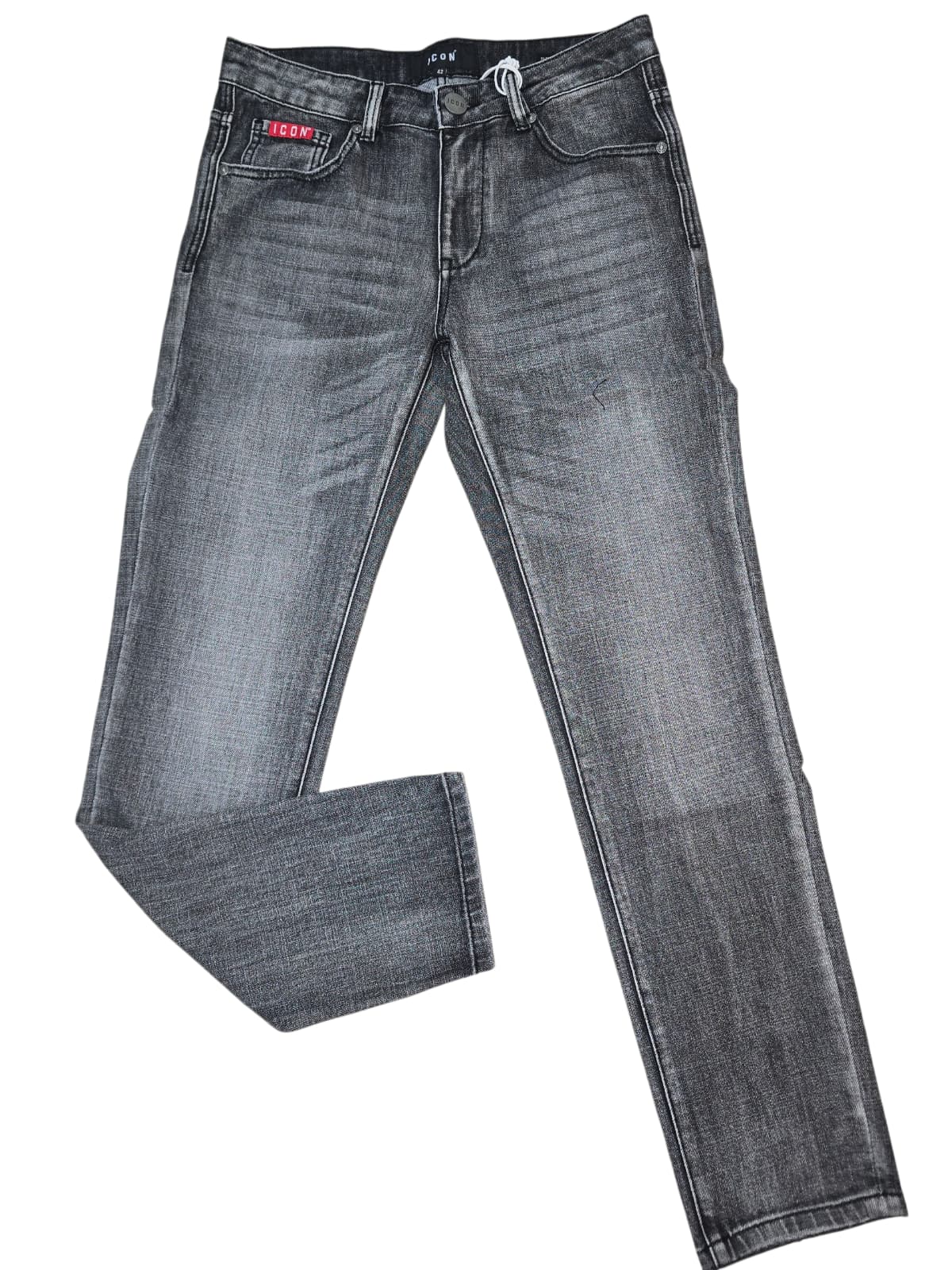 Jeans ICON Slim-fit basic grigio