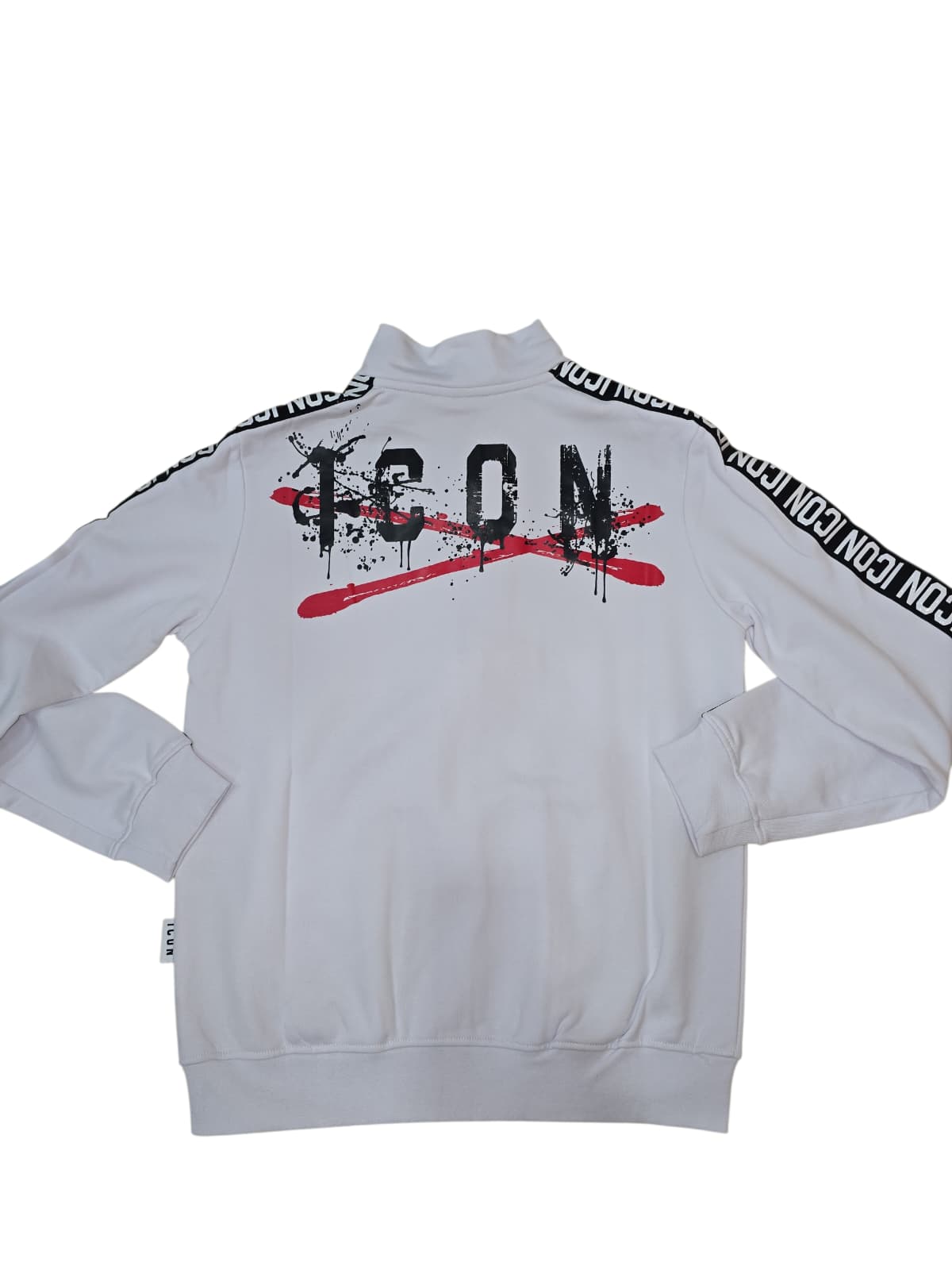 Felpa ICON C/GRO  con zip logo piccolo a X