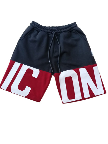 Pantaloncino ICON Maxi logo striscia rossa