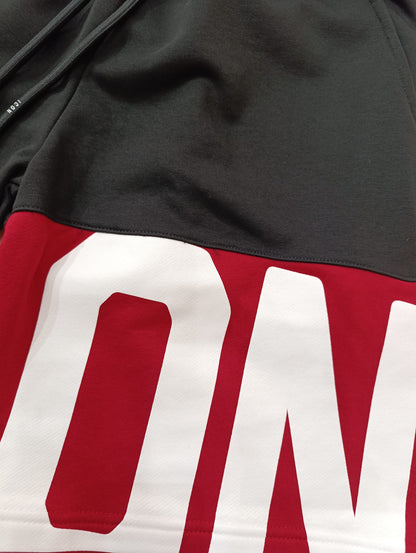 Pantaloncino ICON Maxi logo striscia rossa