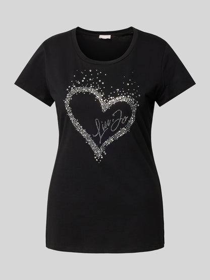 T-shirt LIU-JO in cotone  con strass