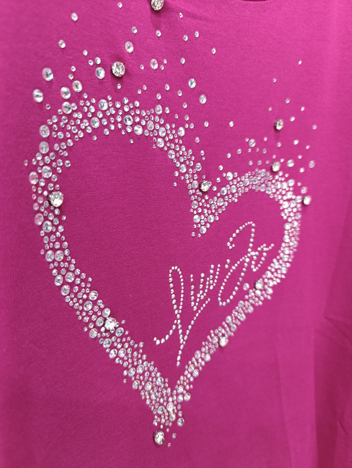T-shirt LIU-JO in cotone  con strass