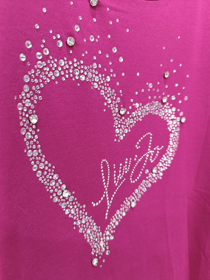 T-shirt LIU-JO in cotone  con strass