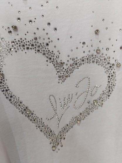 T-shirt LIU-JO in cotone  con strass