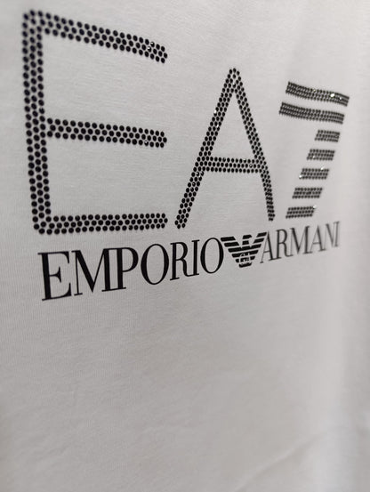T-shirt Emporio Armani in strass t29