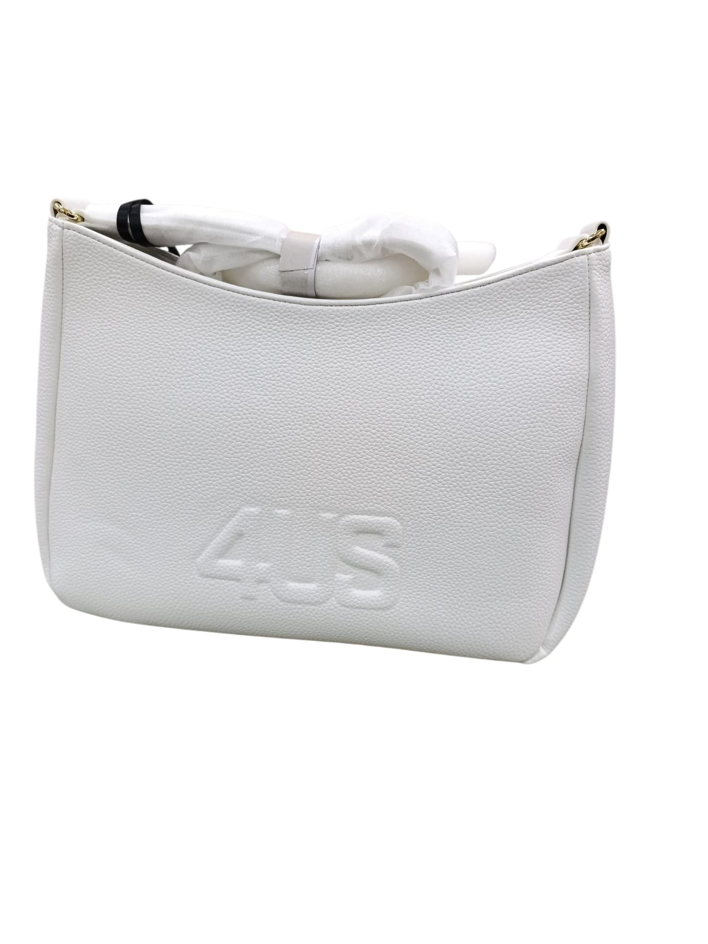 Borsa 4US PACIOTTI bianca con logo in rilievo 771