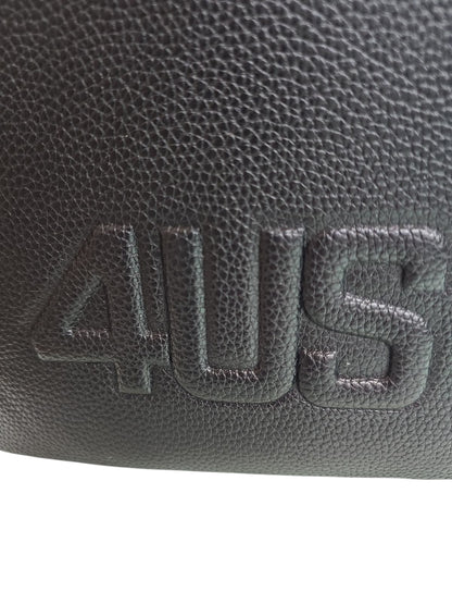 Zaino nero 4US PACIOTTI con logo rilievo 765