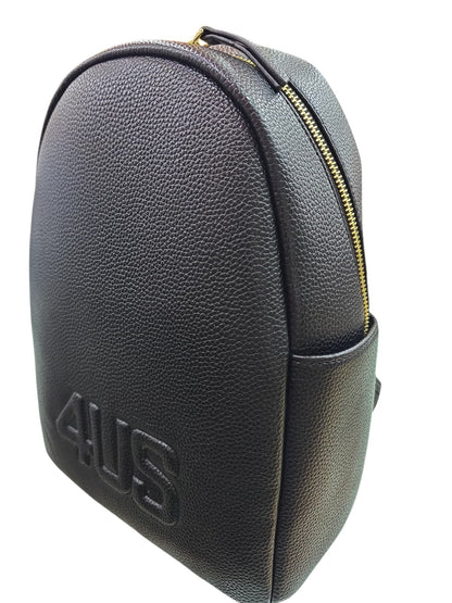 Zaino nero 4US PACIOTTI con logo rilievo 765