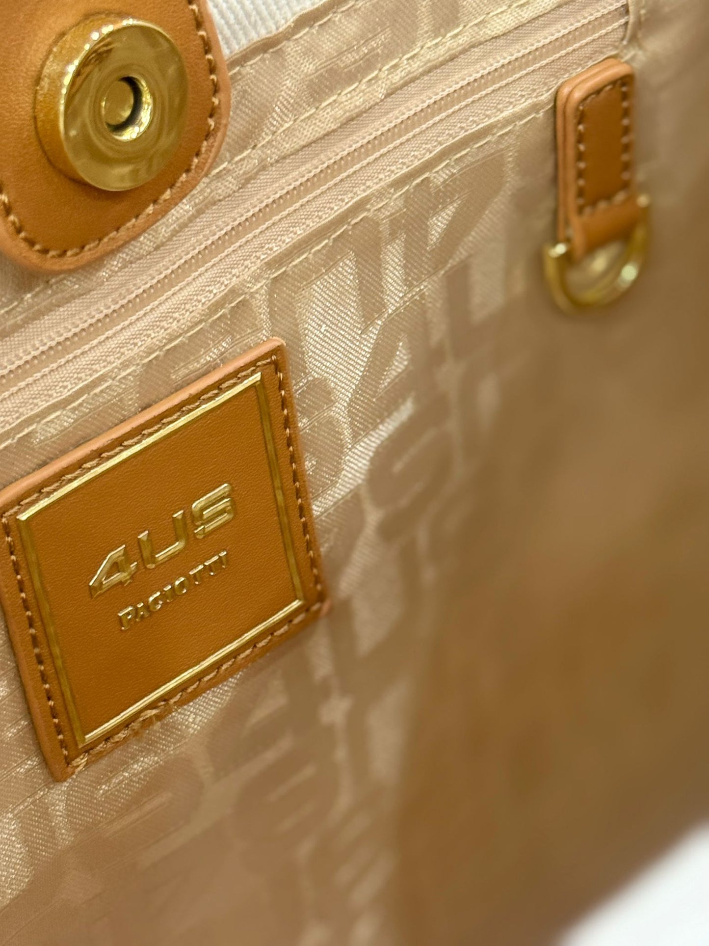 Borsa 4US Paciotti in tessuto con logo in ricamo