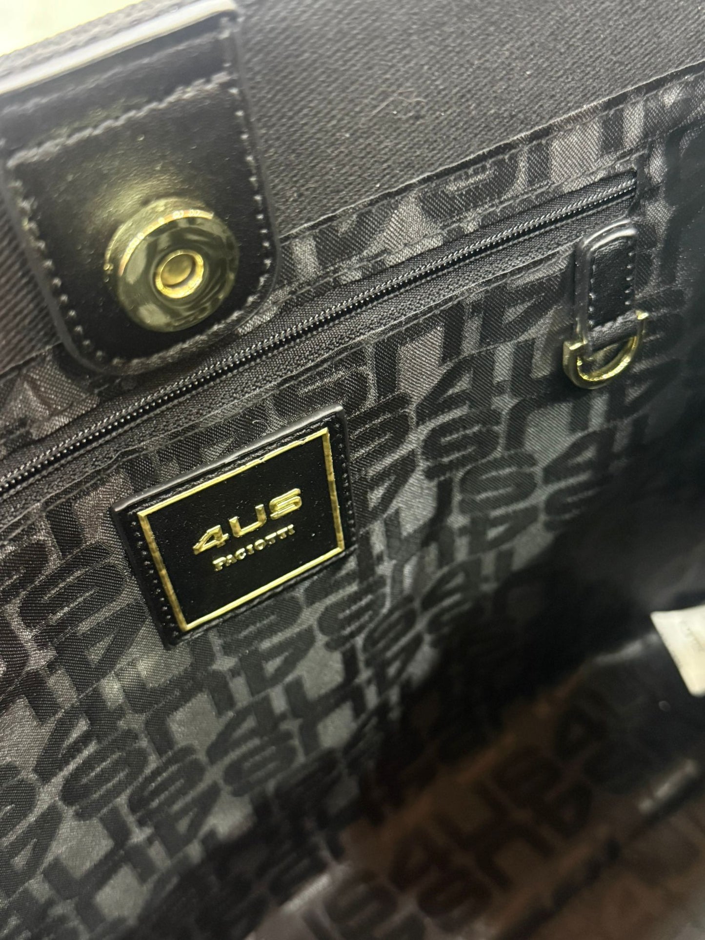 Borsa 4US PACIOTTI in tessuto logo ricamato 973