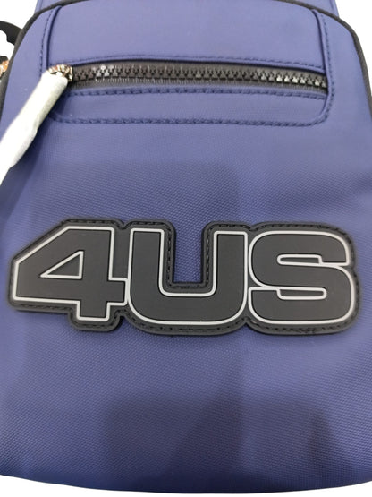 Tracolla blu 4US PACIOTTI con logo in rilievo 704