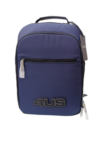 Zaino uomo blu 4US PACIOTTI con logo rilievo 703