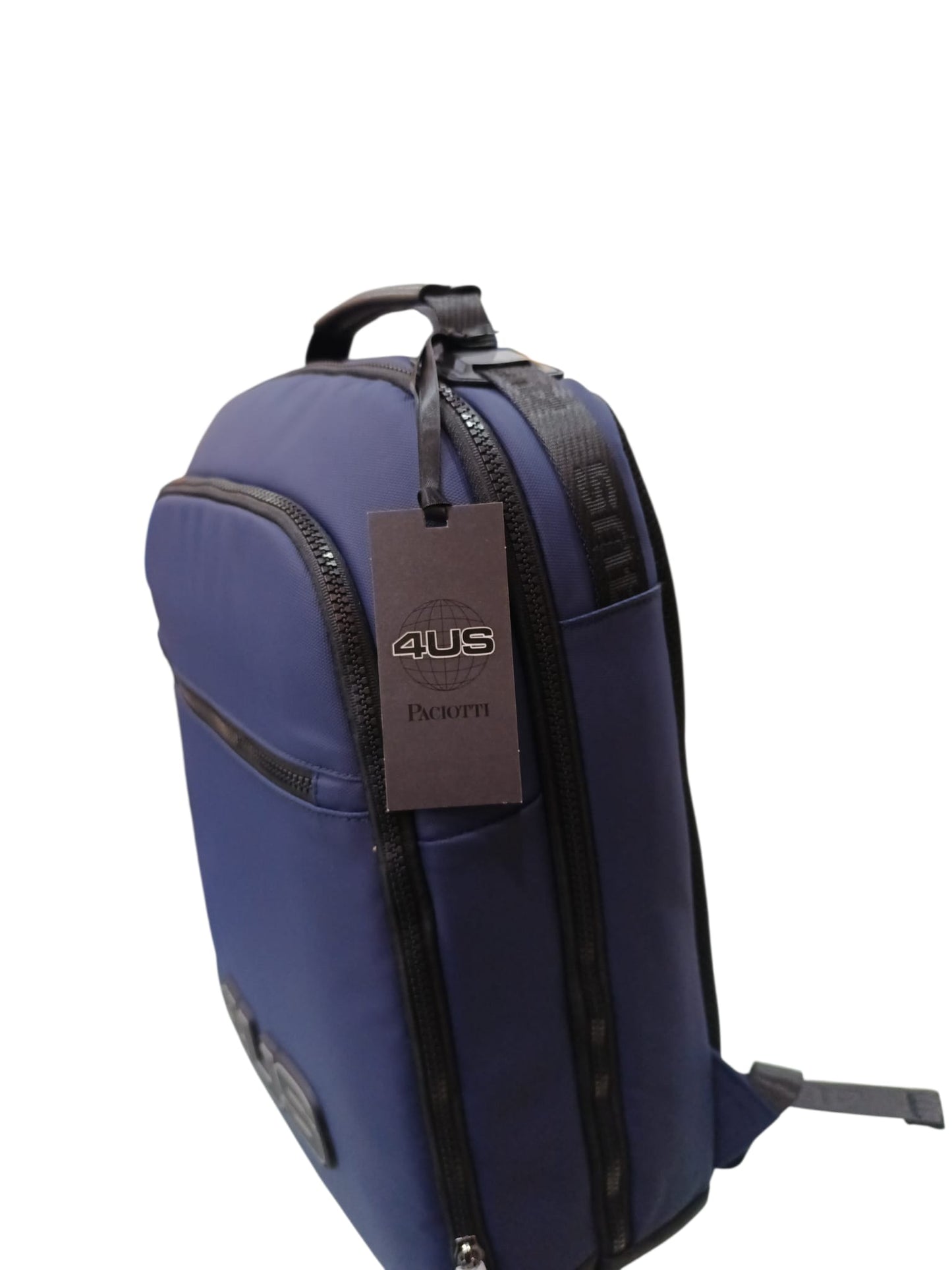 Zaino uomo blu 4US PACIOTTI con logo rilievo 703