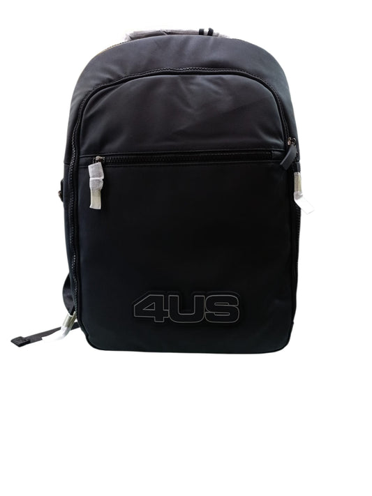Zaino uomo 4US PACIOTTI nero con logo rilievo 508