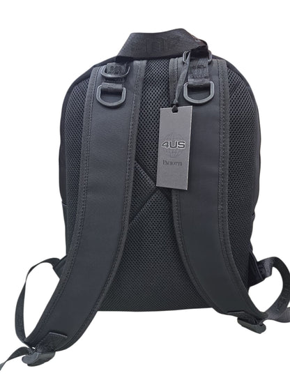 Zaino nero uomo 4US PACIOTTI con ricami 746