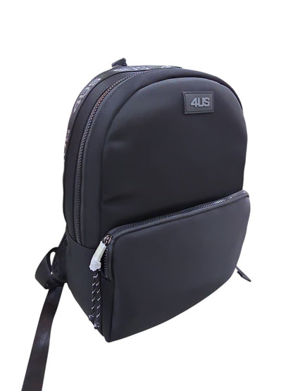 Zaino nero uomo 4US PACIOTTI con ricami 746