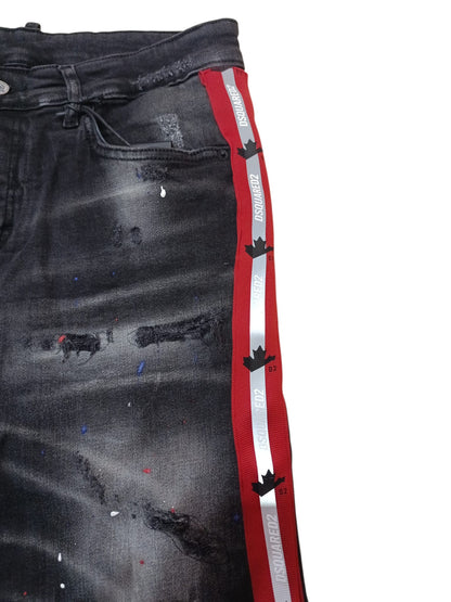 Pantaloncino Dsquared2 con striscia rinfrangente