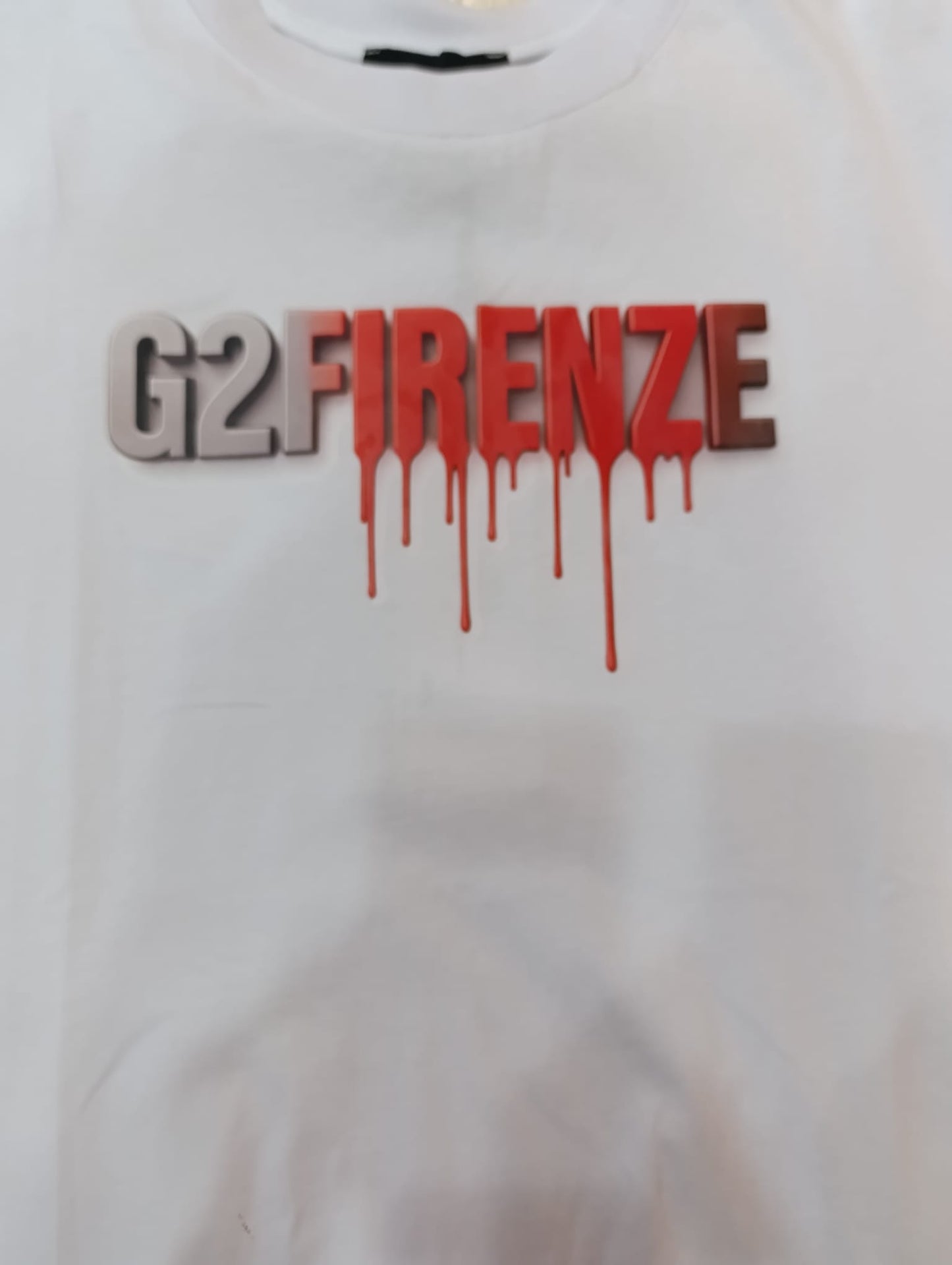 T-shirt G2 FIRENZE con maxi logo rilievo 23T