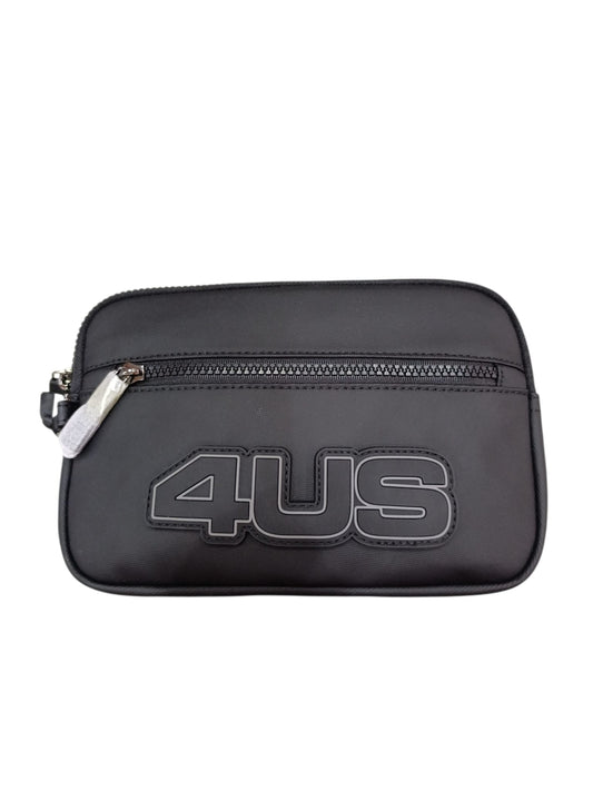 Pochette 4US PACIOTTI nera con logo rilievo 514