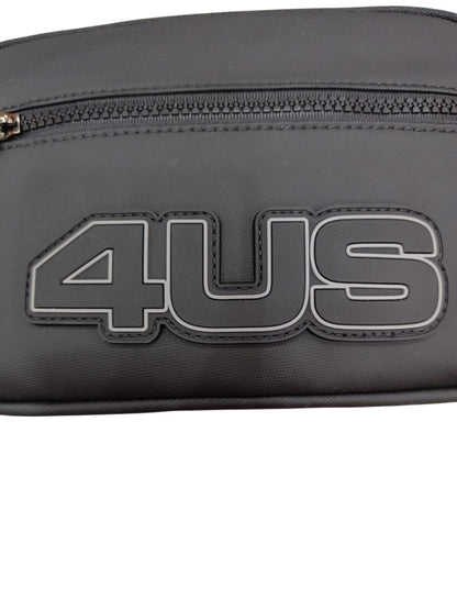 Pochette 4US PACIOTTI nera con logo rilievo 514