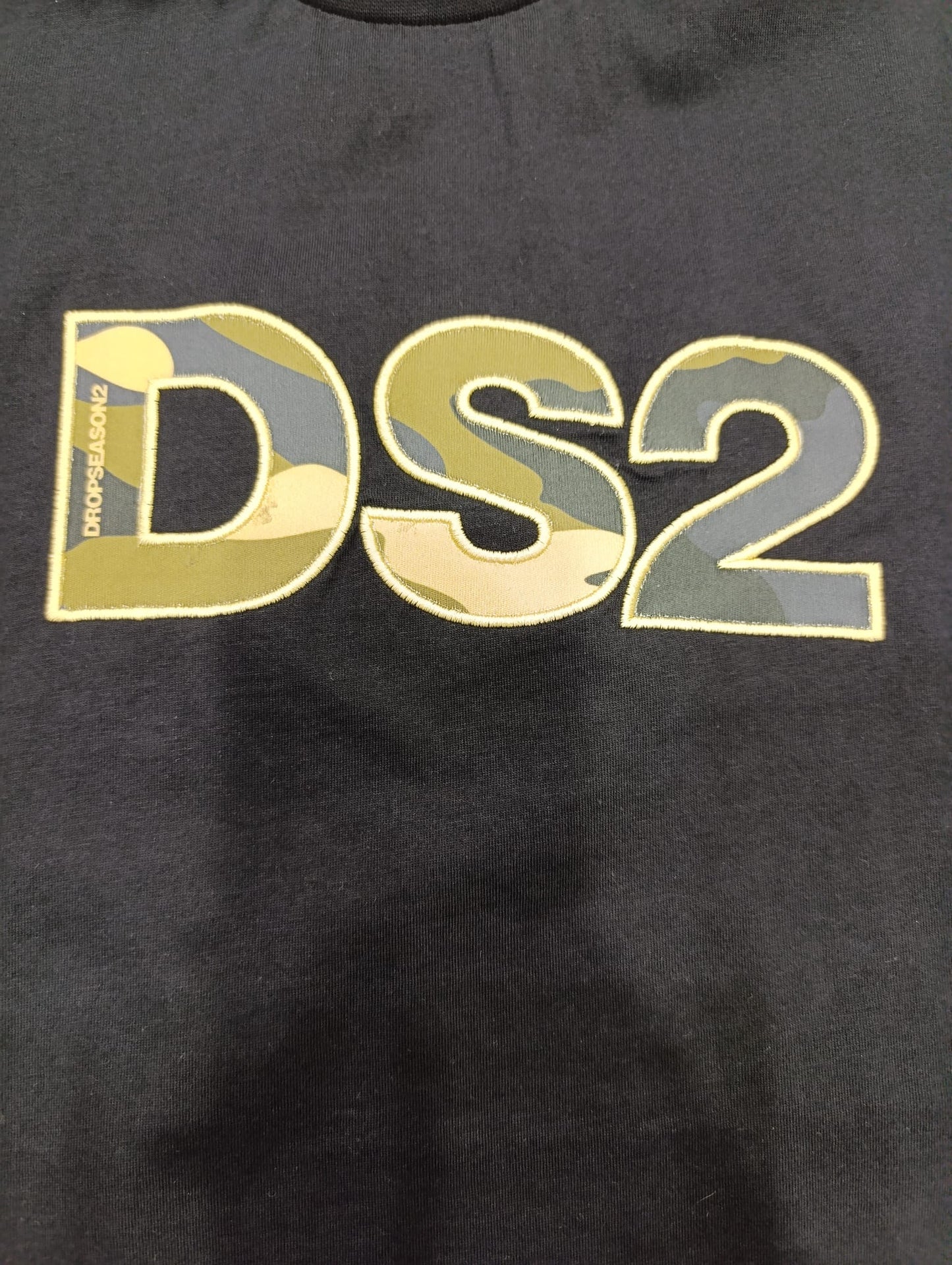 T-shirt Drop Season2 logo militare cucito b16