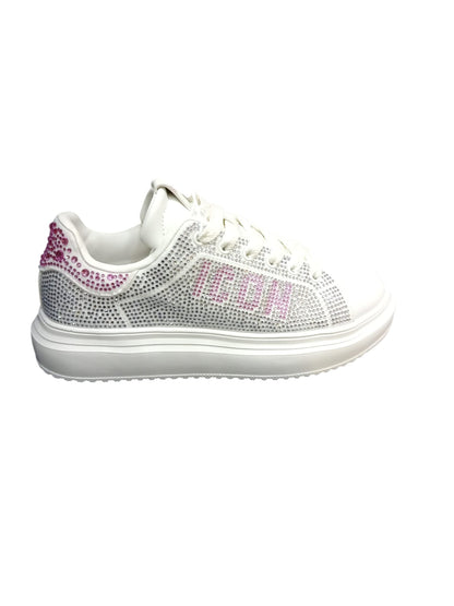 Sneakers donna ICON riempita di strass 682