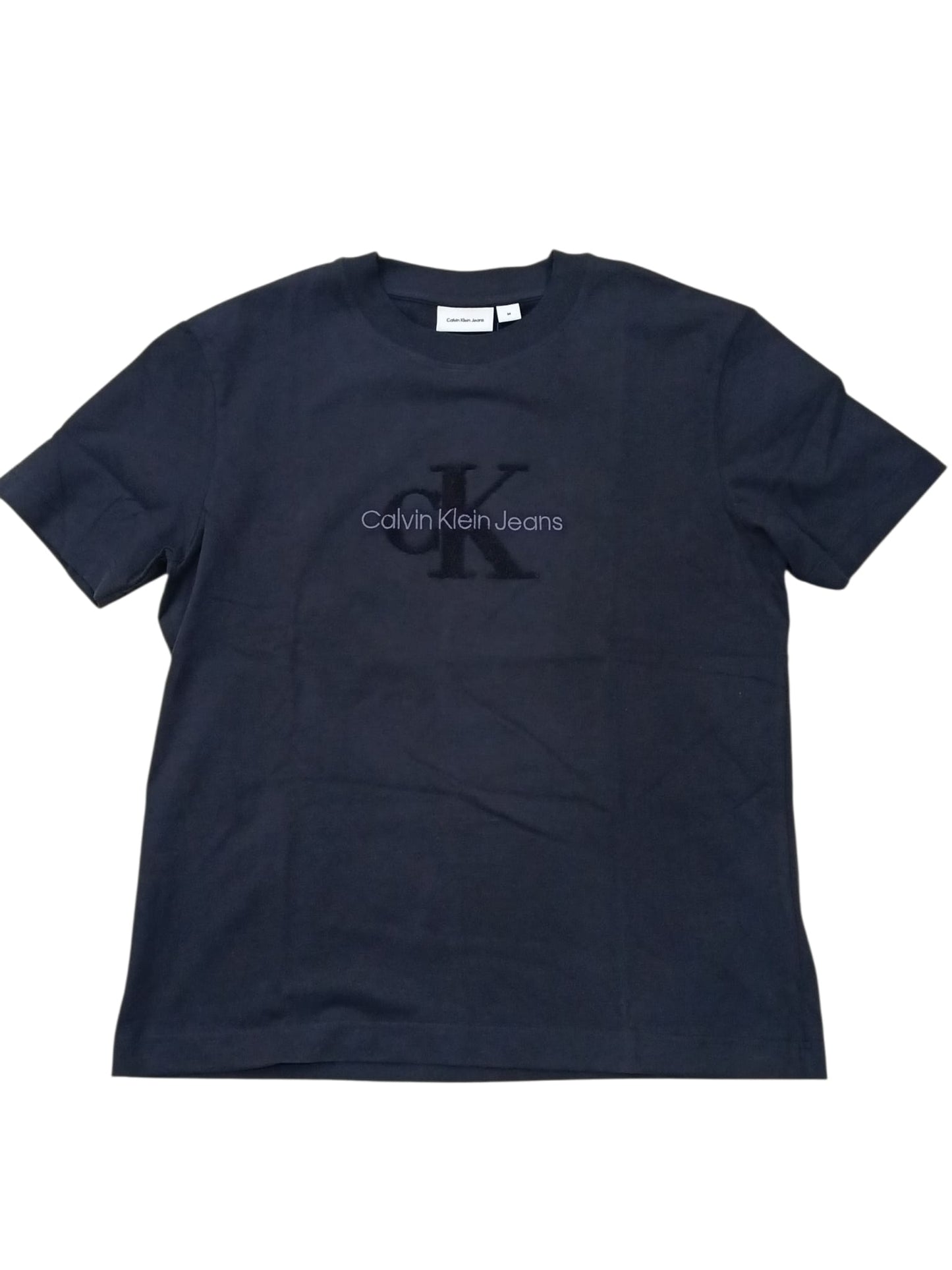 T-shirt Calvin Klein logo in spugna Over