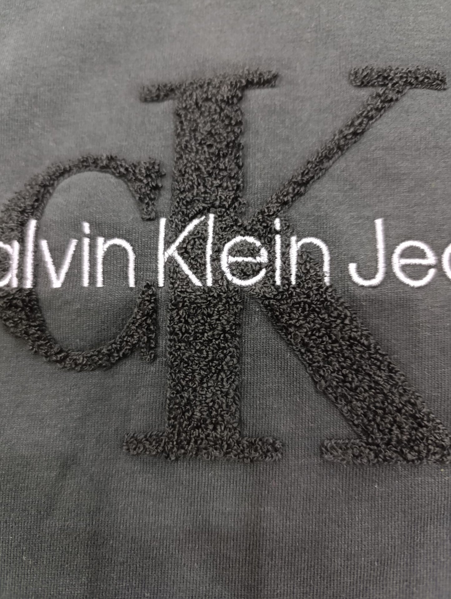 T-shirt Calvin Klein logo in spugna Over