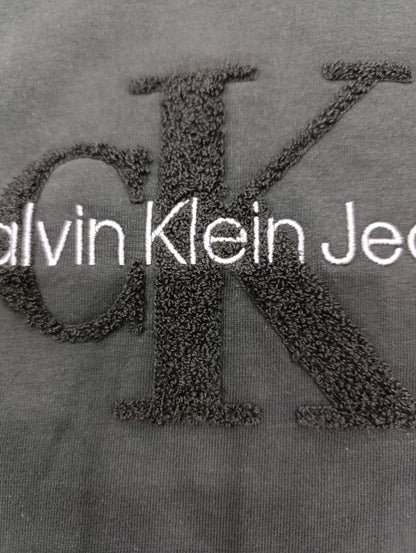 T-shirt Calvin Klein logo in spugna Over