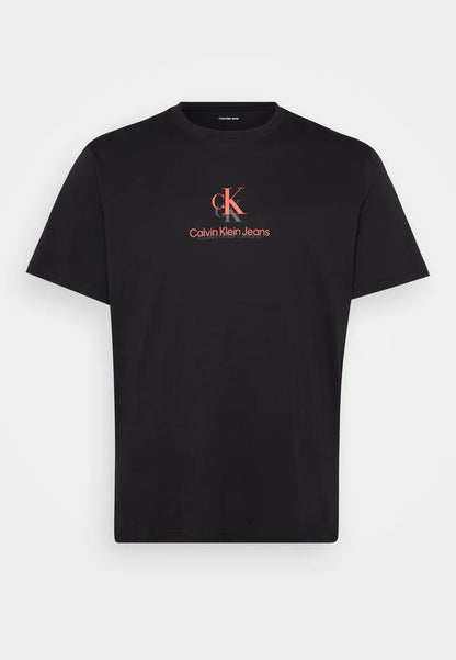 T-shirt Calvin Klein a logo sdoppiato 496