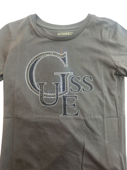 T-shirt Guess maxi logo in strass z14