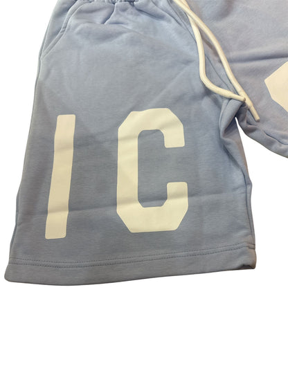 Pantaloncino ICON AZZURRO MAXI LOGO