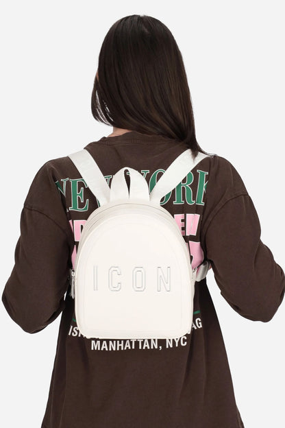 Zaino donna ICON con logo argento Madison 14A01