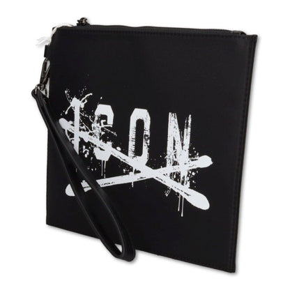 Pochette uomo ICON in tessuto con logo schizzi nic