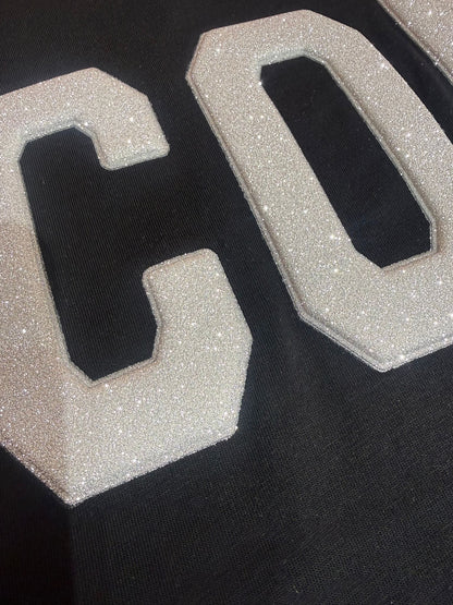 Cropped donna ICON con logo rilievo glitterato 21