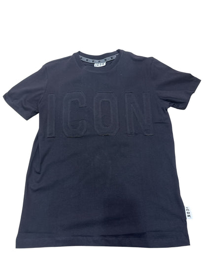 T-shirt ICON maxi logo ricamato 033